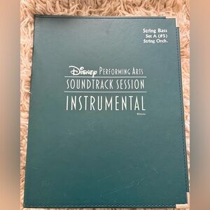 Disney Green Soundtrack Session Instrumental Sheet Music FOLDER